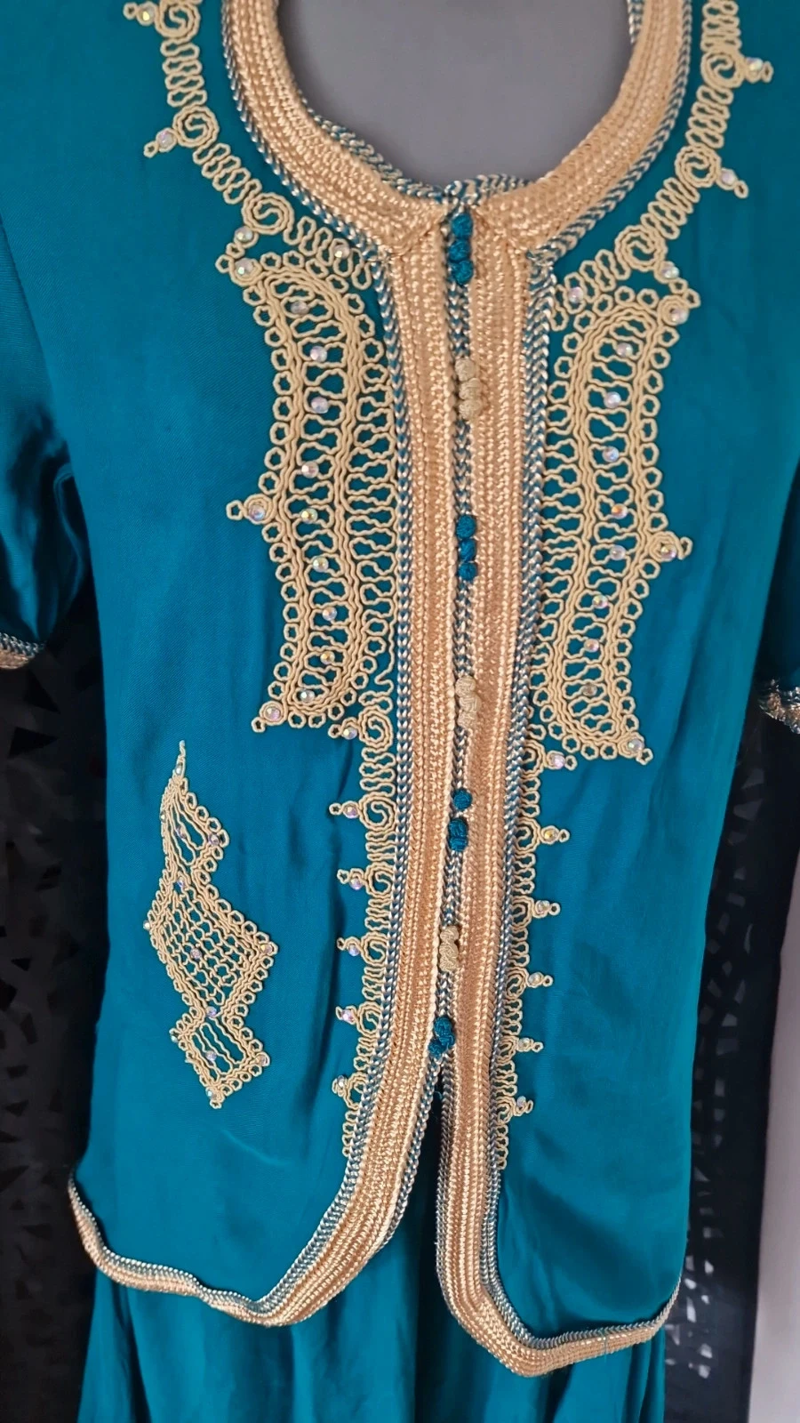Conjunto tradicional verde esmeralda de Alérie - Tamanho L - Nunca usado – photo 12